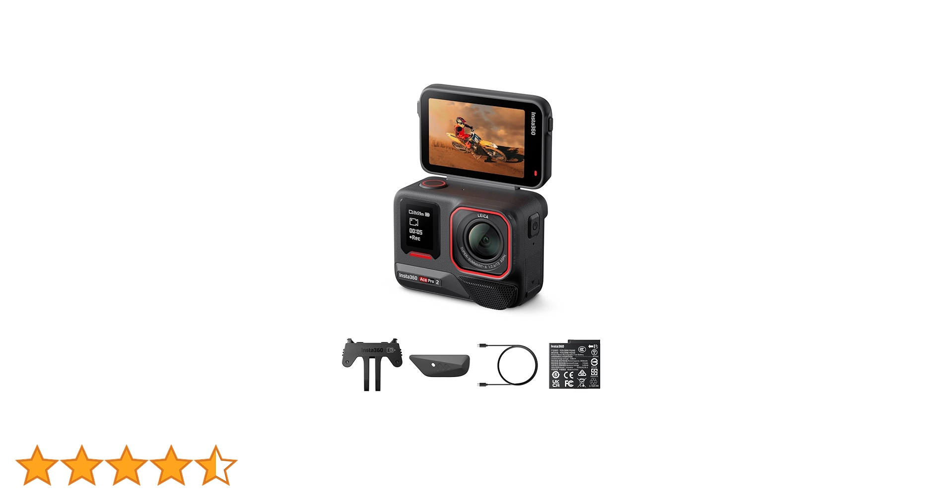 insta360 - 新品同様 Insta360 Ace Pro ブラック  アクションカメラ Insta360 即日発送 土日祝発送OK M333 新品同様 Insta360 Ace Pro ブラック アクションカメラ 即日発送